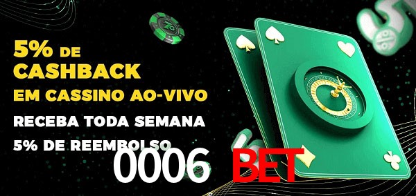 Promoções do cassino ao Vivo 0006 bet